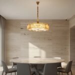 Clear and Green Crystal Pendant Light by Carl 1960s - Image 14
