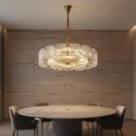 Clear and Green Crystal Pendant Light by Carl 1960s - Image 16