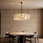 Clear and Green Crystal Pendant Light by Carl 1960s - Image 30