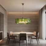 Clear and Green Crystal Pendant Light by Carl 1960s - Image 20