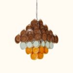 Gino Vistosi Mid Century Modern Disc Chandelier