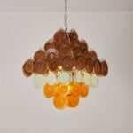 Gino Vistosi Mid Century Modern Disc Chandelier - Image 2