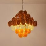Gino Vistosi Mid Century Modern Disc Chandelier - Image 5