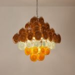 Gino Vistosi Mid Century Modern Disc Chandelier - Image 6