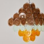 Gino Vistosi Mid Century Modern Disc Chandelier - Image 11
