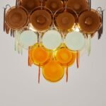 Gino Vistosi Mid Century Modern Disc Chandelier - Image 14