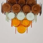 Gino Vistosi Mid Century Modern Disc Chandelier - Image 15
