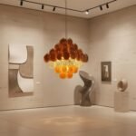 Gino Vistosi Mid Century Modern Disc Chandelier - Image 4