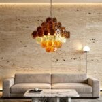 Gino Vistosi Mid Century Modern Disc Chandelier - Image 16
