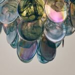 Italian Blue Disc Pearl Murano Chandelier - Image 15