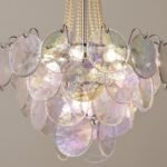 Italian Clear Disc Pearl Murano Chandelier - Image 16
