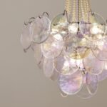 Italian Clear Disc Pearl Murano Chandelier - Image 17