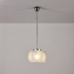 Italian Disc Pendent Lamp Murano Glass 1970s - Image 12