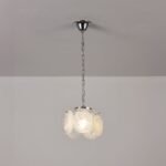 Italian Disc Pendent Lamp Murano Glass 1970s - Image 13