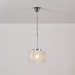 Italian Disc Pendent Lamp Murano Glass 1970s - Image 14