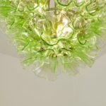 Italian Murano Large Glass Flower Chandelier 1960s - Image 22
