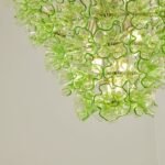 Italian Murano Large Glass Flower Chandelier 1960s - Image 23