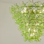 Italian Murano Large Glass Flower Chandelier 1960s - Image 26