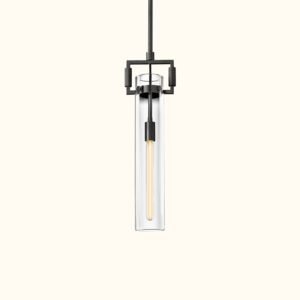 Machinist Glass Cylinder Pendant Light