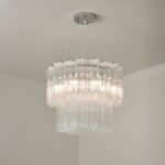 Mid-century Murano glass Tronchi-Style Drum Chandelie - Image 6