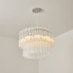 Mid-century Murano glass Tronchi-Style Drum Chandelie - Image 11