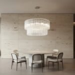 Mid-century Murano glass Tronchi-Style Drum Chandelie - Image 24