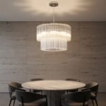 Mid-century Murano glass Tronchi-Style Drum Chandelie - Image 14
