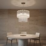 Mid-century Murano glass Tronchi-Style Drum Chandelie - Image 15
