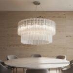 Mid-century Murano glass Tronchi-Style Drum Chandelie - Image 16