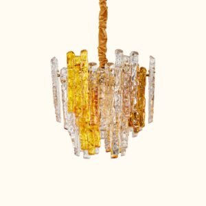 Ambra Murano Tronchi Glass Chandelier