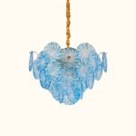 Azzurra Blue Murano Glass Disc Chandelier - Image 2