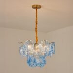 Azzurra Blue Murano Glass Disc Chandelier - Image 5