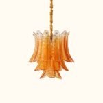 Murano glass Leaves Chandelier - Image 3