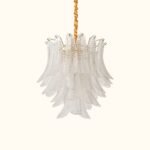 Murano glass Leaves Chandelier - Image 4