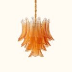 Murano glass Leaves Chandelier - Image 5