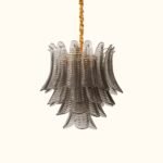 Murano glass Leaves Chandelier - Image 6