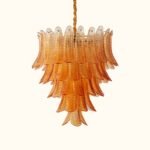 Murano glass Leaves Chandelier - Image 7