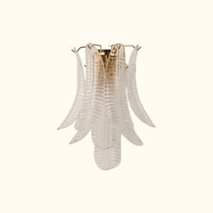 Murano glass Leaves Wall Lamp