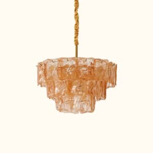 Venezia Murano Ruffle Glass Chandelier