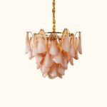 Amber Petal Glass Pendant - Image 9