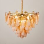 Amber Petal Glass Pendant - Image 19