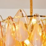 Amber Petal Glass Pendant - Image 21