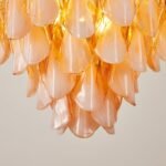 Amber Petal Glass Pendant - Image 22