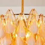 Amber Petal Glass Pendant - Image 23