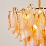Amber Petal Glass Pendant - Image 24