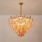 Amber Petal Glass Pendant - Image 11