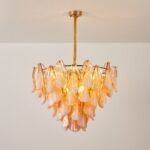 Amber Petal Glass Pendant - Image 12