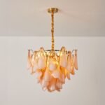 Amber Petal Glass Pendant - Image 15