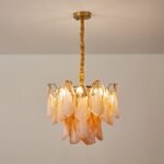 Amber Petal Glass Pendant - Image 16