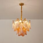 Amber Petal Glass Pendant - Image 17